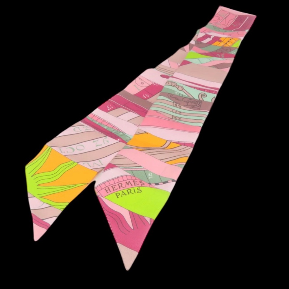Hermes Multicolor Silk Scarf